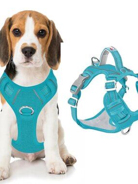 BARKBAY Dog Harness No Pull Oxford with ID Tag Pocket - NWT Size M